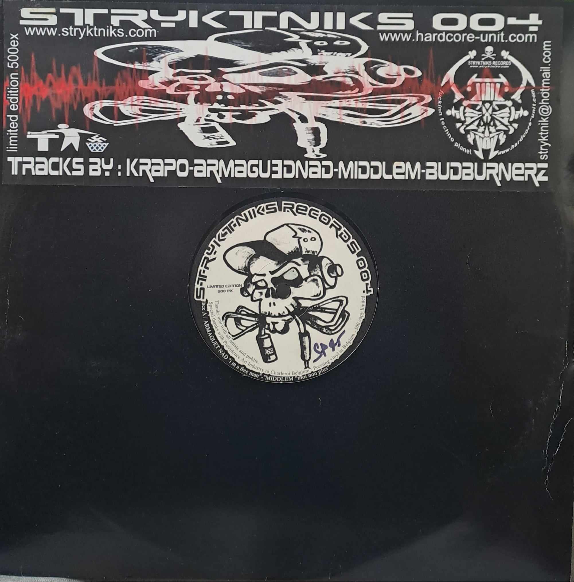 Stryktniks Records 004 - vinyle hardcore